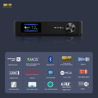 SMSL M400 DAC AK4499- Hỗ Trợ MQA - Bluetooth 5.0
